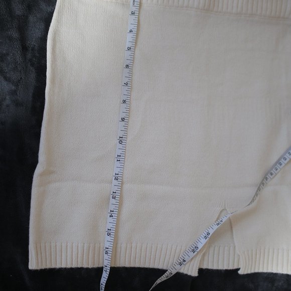 NWOT Matching Ecru Cream Beige Mini Skirt Set. - Picture 10 of 12